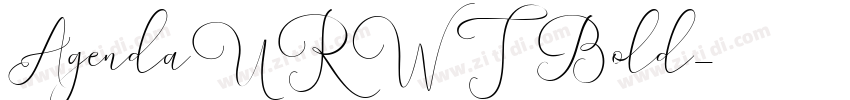 AgendaURWT Bold字体转换